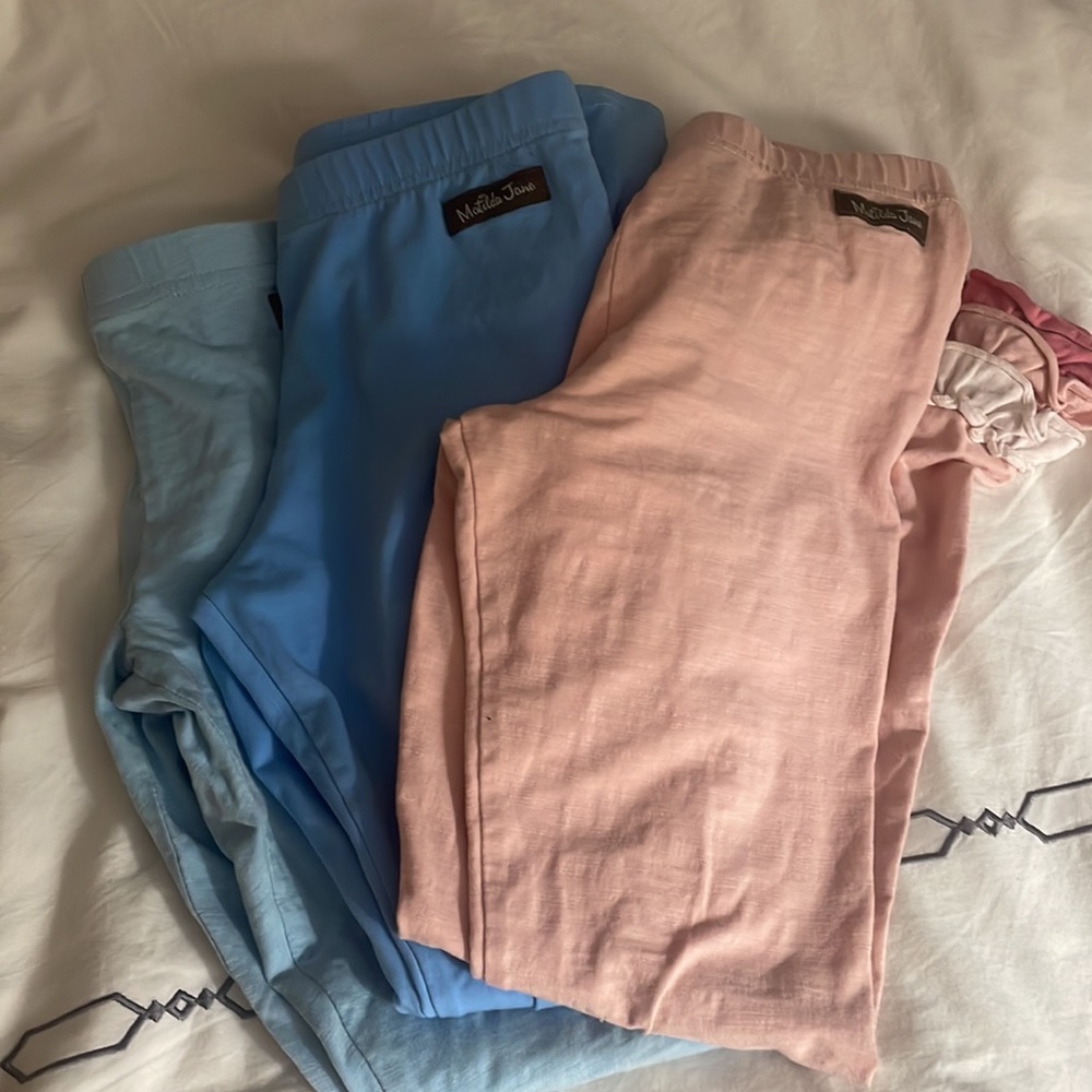 Matilda Jane Benny ruffle pants sz 8 set